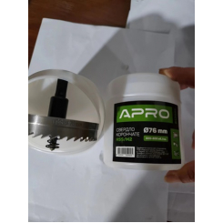 Сверло корончатое HSS/М2 Ø76мм APRO