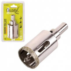 Свердло корончате алмазне по склу та кераміці 32мм з центрувальним свердлом Alloid