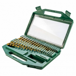 Свердло по металу HSS-TiN, 1.0-10.0 мм, S4, набір 19 шт