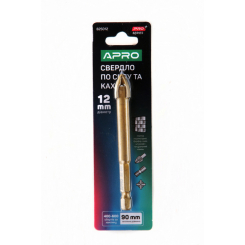 Свердло по склу і кахлю 4 грані HEX 12мм PRO APRO