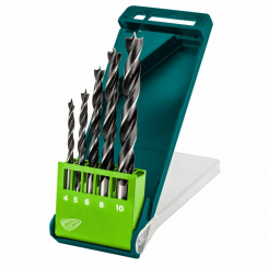 Сверло по дереву спіральне 4.0 - 10 мм, набір 5 шт.