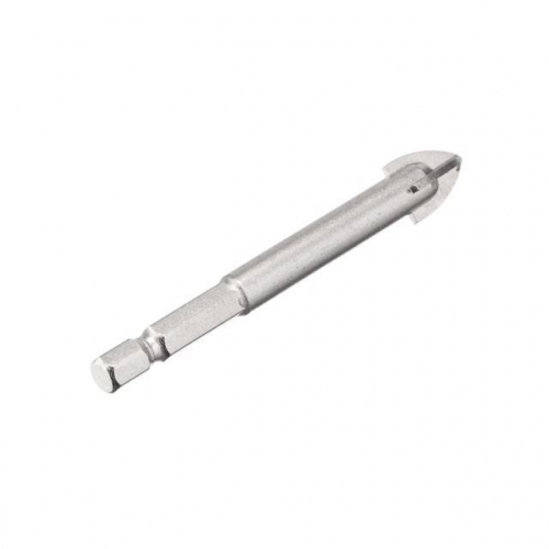 Свердло по склу та кераміці 12 мм HEX 1/4'' (6.35 мм) INTERTOOL SD-0292