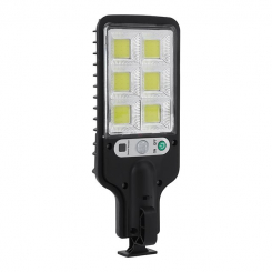 Світильник акумуляторний настінний 6COB, вуличний, сонячна панель, датчик руху, ДК INTERTOOL LB-0115