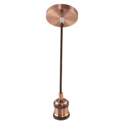 Світильник підвісний TESLA Е27 мідь