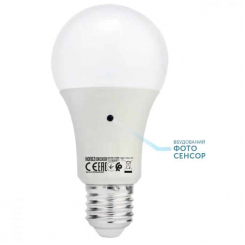 Світлодіодна лампа DARK-10 з сутінковим датчиком 6400K