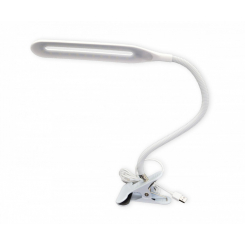 Світлодіодна настільна лампа xsd-206 usb 24 led на прищіпці біла