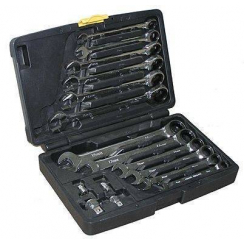 TJG.Набір тріскаточних ключів 8-19мм 16предм. (S2304)