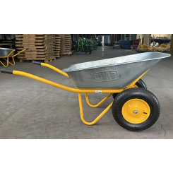 Тачка садово-будівельна двоколісна 85л, 200кг, колеса пневмо 4х8'' СИЛА