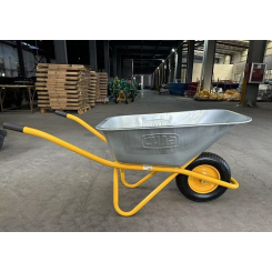 Тачка садово-будівельна одноколісна 100л, 180кг, колесо пневмо 4х8'' СИЛА