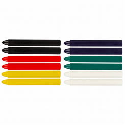 Технічна крейда для маркування, різні кольори, 12 шт