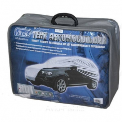 Тент автом. JC13401 XL на джип/мінівен сірий з підкладкою PEVA PP Cotton 483х195х145 к.с.