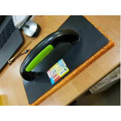 Тертка пластмасова з м'якою оранжевою губкою 140x280 мм, Colorado