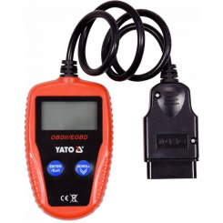 Тестер діагностичний OBD2 автомобіля YATO з LCD-дисплеєм