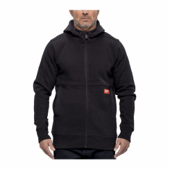 Толстовка на молнії WHS GRIDIRON MILWAUKEE, з капюшоном, чорна (розмір XL)