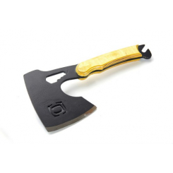 Топор туристичний цільнометалевий з дерев'яною ручкою 600г СИЛА