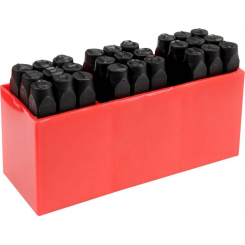 Трафарети букв YATO, в т.ч. 27 шт, h-8 мм [8]