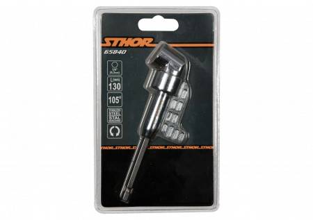 Тримач-адаптер кутовий STHOR: HEX - 1/4", L=130 мм, під кутом 105°