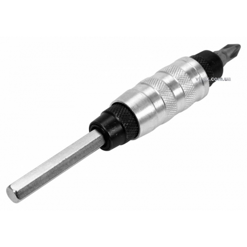 Тримач-адаптер кутовий магнітний двосторонній YATO: HEX - 1/4", L= 100 мм, під кутом 30°, CrV