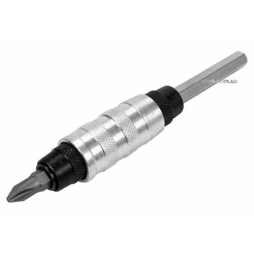 Тримач-адаптер кутовий магнітний двосторонній YATO: HEX - 1/4", L= 100 мм, під кутом 30°, CrV