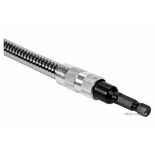 Тримач-адаптер кутовий магнітний з подовжувачем YATO: HEX - 1/4", L=325 мм, F=13 Нм, під кутом 90°