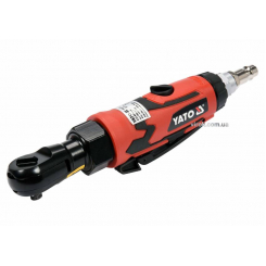 Тріщатка пневматична YATO: квадрат-1/4", F= 27 Нм, потреб. повітря-113 л/хв, тиск-6.3 Bar