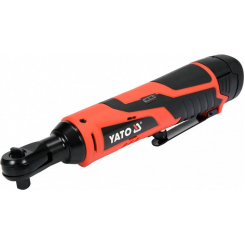 Трещатка ударна акумуляторна YATO : Li-Ion 12 В, 2 Агод, 3/8", 45 Нм 4 торцеві головки