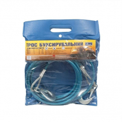 Трос буксир ST201A-C 3т метал./гак 6мм х 4м пласт. зах.