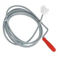 Трос для чищення труб 6 мм * 3 м, наконечник: рифлений дріт INTERTOOL HP-1005