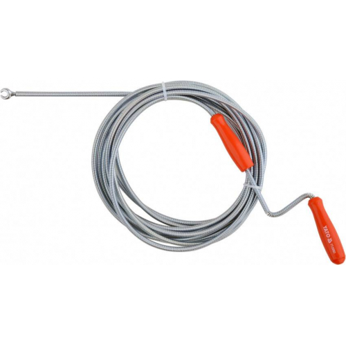 Трос для очищення каналізаційних труб YATO: Ø=6 мм, l=5 м