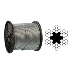 Трос оцинкований 1,5мм DIN 3055 (6x7) бухта 200м APRO