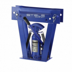 Трубогиб гідравлічний 8 т, у комплекті з черевиками 1/2”-1”, пластиковий кейс, STELS