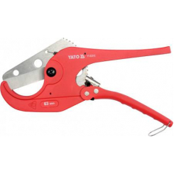 Труборіз для труб ПВХ YATO: max Ø= 63 мм, корпус з нержавіючої сталі