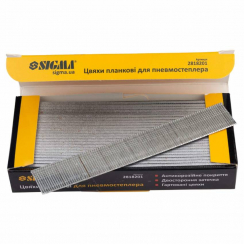 Цвяхи планкові 20*1,25*1мм для пневмостеплера 5000шт Sigma (2818201)