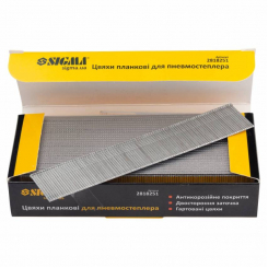 Цвяхи планкові 25*1.25*1мм для пневмостеплера (5000шт) Sigma (2818251)