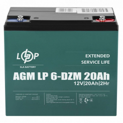 Тяговий свинцево-кислотний акумулятор LP 6-DZM-20 Ah