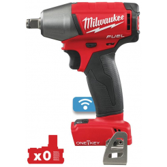 Ударний гайковерт (300 Нм) Н MILWAUKEE 1/2\" M18 FUEL ONEIWF12-0 ONE-KEY з фрикц. кільцем 4933451153