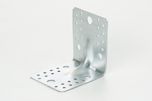 Кутник універсальний з посиленим ребром 70х70х55х2.0мм оц. (пачка, кратно 10шт) APRO