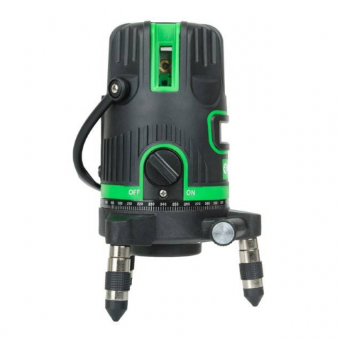 Рівень лазерний, 5 лазерних головок, зелений промінь, звукова індикація INTERTOOL MT-3008