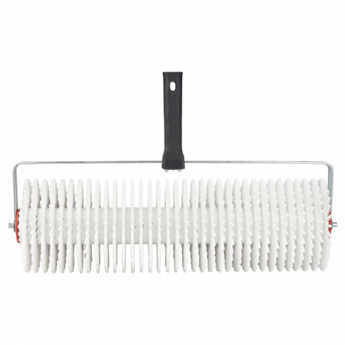 Валик голчастий аераційний для наливної підлоги 120×400мм з ручкою (рамкоподібна) біла голка SIGMA (8313621)