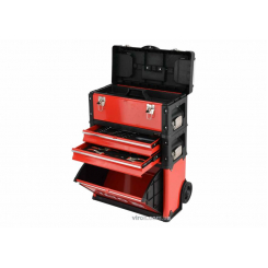 Валіза-візок з інструментами YATO 3 секції, на 2-х колесах з висувною ручкою, 78 шт.