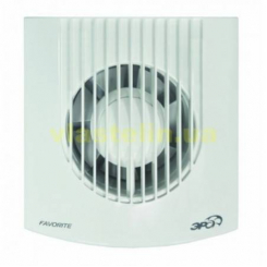 Вентилятор осьовий, витяжний, D 100 мм із зворотним клапаном (FAVORITE 4C)
