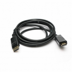 Відео кабель PowerPlant HDMI - DisplayPort, 1.8м, позолочені конектори, 1.3V