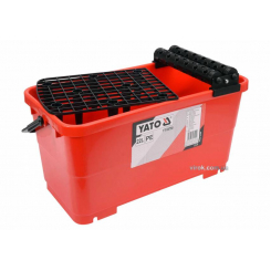 Відро пластикове з валами і решіткою для плиточних робіт YATO 22 л