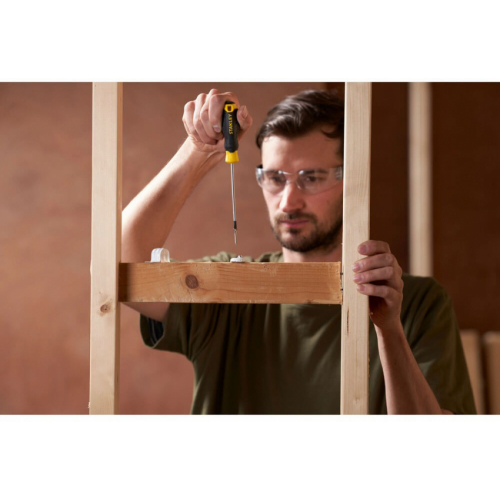 Викрутка Cushion Grip довжиною 100 мм з паралельним жалом під шліц SL 4.0 STANLEY STHT16195-0