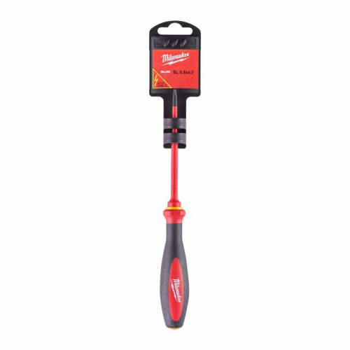 Викрутка VDE діелектрична тонка MILWAUKEE SL 0,8х4,0х100мм 2