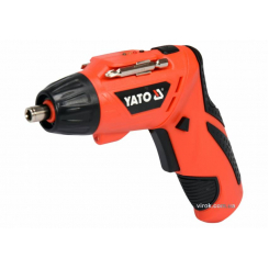 Викрутка акумуляторна YATO Li-Ion, 1.3 АхГод, 3.6 В; F=3 Nm, зі змінним корпусом