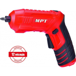 Викрутка акумуляторна поворотна MPT 4 В Li-ion 1.5 Аг 250 об/хв 3.5 Нм реверс USB аксесуари 20 шт MCSD4006.2
