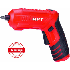 Викрутка акумуляторна поворотна MPT 4 В Li-ion 1.5 Аг 250 об/хв 3.5 Нм реверс USB кейс аксесуари 47 шт MCSD4006.3