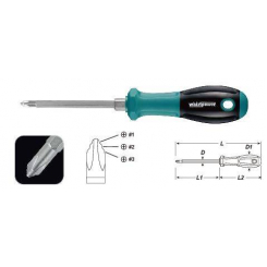 Викрутка універсальна PH1,2,3*100мм(3 в 1) з відкривачкою