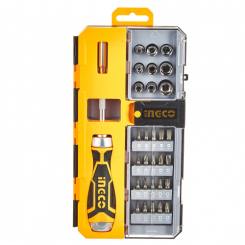 Викрутка з набором насадок та головок 33 шт.